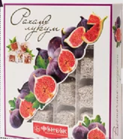 Рахат-лукум "Фундук" 300 гр с инжиром 1/24