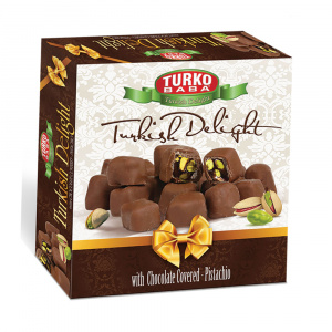PAKET LOKUM - 350 GR LÜX ÇİKOLATALI - FISTIKLI L113*14