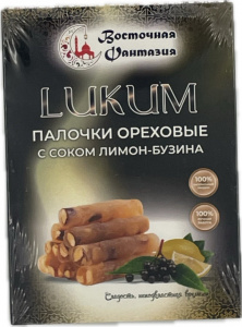 Лукум Палочки с соком лимон-бузина 250гр кор*8шт