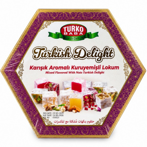 Рахат-лукум Turko Baba ассорти с орехами, 250гр упак*16шт