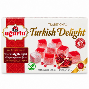 Рахат-лукум Uğurlu Turkish Delight со вкусом граната 155г упак*27шт