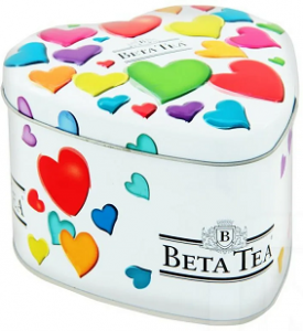 Бета Чай Музыкальное Сердце-Шкатулка/Beta Tea Music Box “Small Hearts”/ж/б/50гр /12пач/