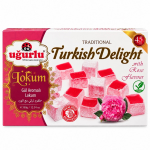 Рахат-лукум Uğurlu со вкусом розы 350г упак*12шт
