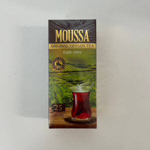 МУССА чай ЧЕРНЫЙ с БЕРГАМОТОМ пакетир. 25 пак*1,8гр 45гр (34шт./кор)