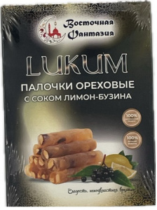 Лукум Палочки с соком лимон-бузина 250гр кор*8шт