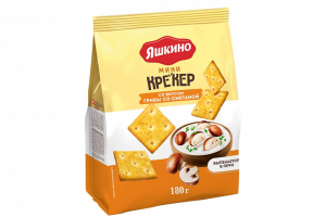 Крекер со вкусом Грибы со сметаной мини 180г*16