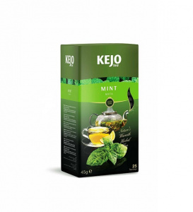 MINT (Мята) KejoTea 25 пакетов в индивидуальных конвертах по 1,8 гр 45г (10шт)
