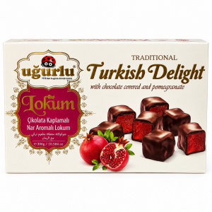 Рахат-лукум Uğurlu с гранатом в шоколаде, 300 г