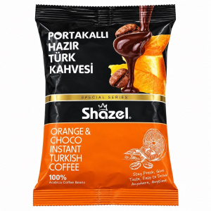 Турецкий кофе Shazel с апельсином и шоколадом 100гр упак*16шт