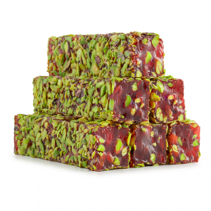 Брусок гранатовый с фист в лепестках фисташки KESME FİTİL - PREMİUM - FİLE FISTIKLI NARLI FISTIKLI D