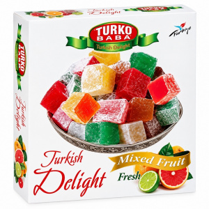 Рахат-лукум Turko Baba «Фруктовое ассорти», 550гр упак*14шт