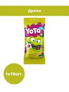 Драже Хруст.шарик с взр.кар.лайм\клубн.50г Yota KK