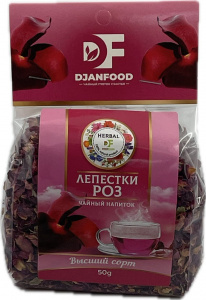 Лепестки РОЗ  50гр ДЖАНФУД (12 шт./кор) м/у
