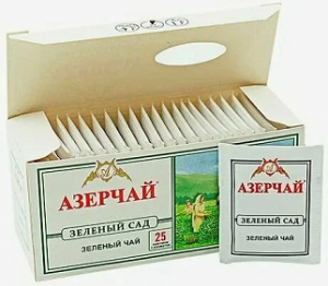Чай Азерчай 25пак ЗЕЛЕНЫЙ *24