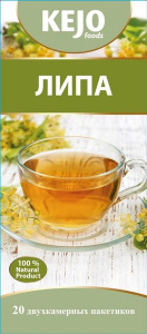 ЛИПА пакетированный 20пак*1,8гр 36гр (20шт/кор) KEJOfoods 