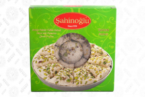 Халва Sahinoglu 350 гр тахинная с фисташкой (коробка) 1/12