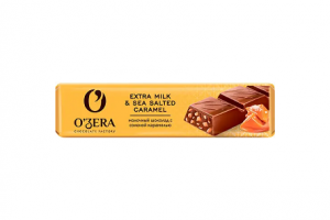 Шоколад мол.OZera Extra Milk&Sea Salted car.45г