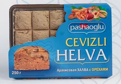 Халва арахисовая с орехами "Pashaoglu" 250 г 1/12