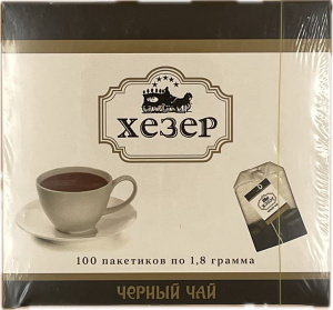 Черный чай в пакетиках Хезер (100*1,8) 180 гр/ Xezer Tea Black 100*1.8 gr /10 шт/