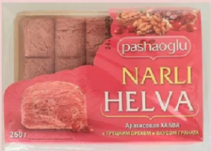 Халва арахисовая со вкусом граната "Pashaoglu" 250 г 1/12