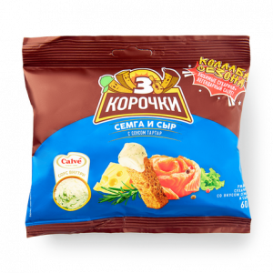 Сух.3короч.ржан.60г+25мл/30 Сыр.семга+соус тартар