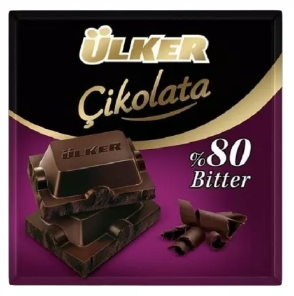 Шоколад Ulker черный 80% 60 гр 1/6 1429-08