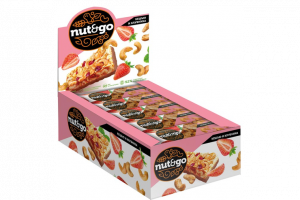 Батончик NUT&GO кешью,клубника,глазир.