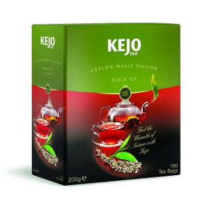 CEYLON MAGIC PASSION KejoTea чай черный 100 пакетов  (9шт)