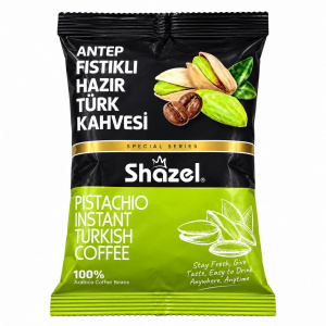 Турецкий кофе Shazel с фисташкой 100гр упак*16шт