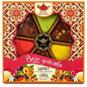Ассорти "Вкус детства" щербет + ойла розовая 300 гр упак*20шт