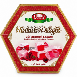Рахат-лукум Turko Baba с ароматом розы, 250гр упак*16шт