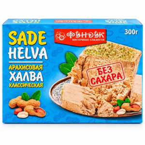 Халва арахисовая без сахара Pashaoglu 300 г упак*20шт