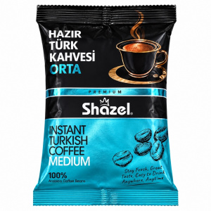 Турецкий кофе Shazel средней обжарки 100гр упак*16шт