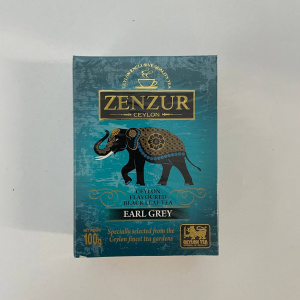 Чай ZENZUR 100гр черный EARL GREY PEKOE (с маслом бергамота) *48