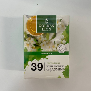 Чай GOLDEN LION 90гр зеленый Жасмин *60