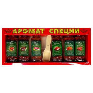 Набор "Аромат специй" для шашлыка + ложка 260 гр (зелен.кор)