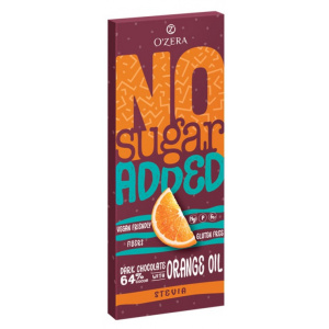 Горький шоколад O"Zera No sugar added Dark&Orange