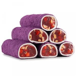 Лукум сарма клубнич. с кексом и фундуком (SARMA - MOR KEKLİ SÜTLÜ ÇİLEKLİ FINDIKLI D817)