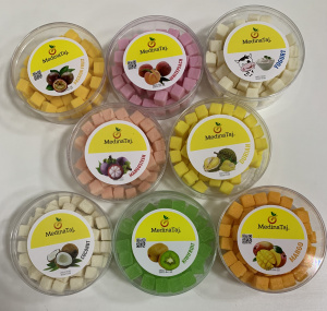 Сладкие кубики КИВИ тарелка 360 г  упак*24