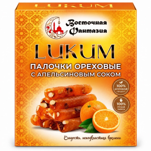 Лукум Палочки с апельсиновым соком 250гр упак*8шт