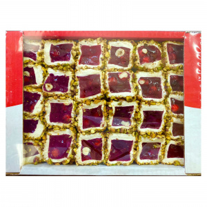 Рахат-лукум Сарма с фундуком на гранатовом соке в фисташке